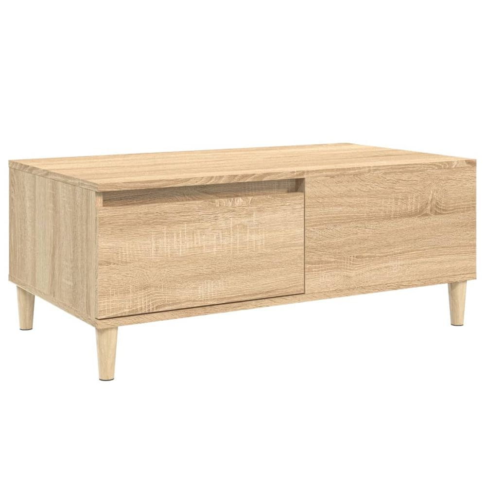 Vidaxl Konferenčný stolík dub sonoma 90x50x36,5 cm spracované drevo